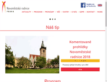 Tablet Screenshot of novomestskaradnice.cz